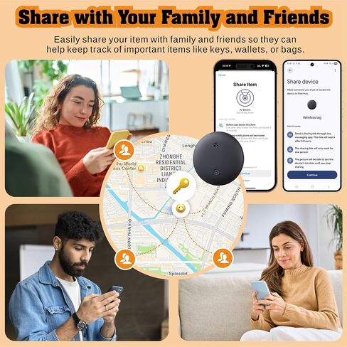 Reyke 2026 Android Tracker Tags-4 Pack for Android & iOS, Dual-System in Saudi Arabia