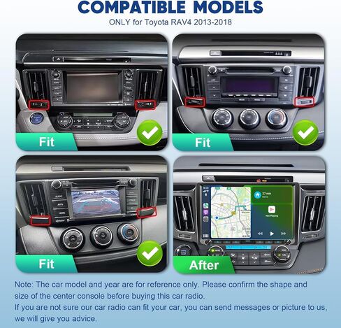 Upgraded Android 14 8 Core 4+64G Car Radio Stereo for Toyota RAV4 2013-2018 in Kuwait
