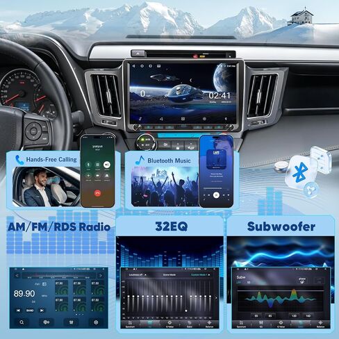 Upgraded Android 14 8 Core 4+64G Car Radio Stereo for Toyota RAV4 2013-2018 in Kuwait