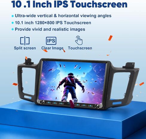 Upgraded Android 14 8 Core 4+64G Car Radio Stereo for Toyota RAV4 2013-2018 in Kuwait