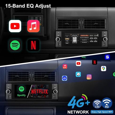 Car Radio for Chevroler GMC Selected Models 1988-1994,Bluetooth Carplay,FM Radio,Touch Screen Stereo in Saudi Arabia
