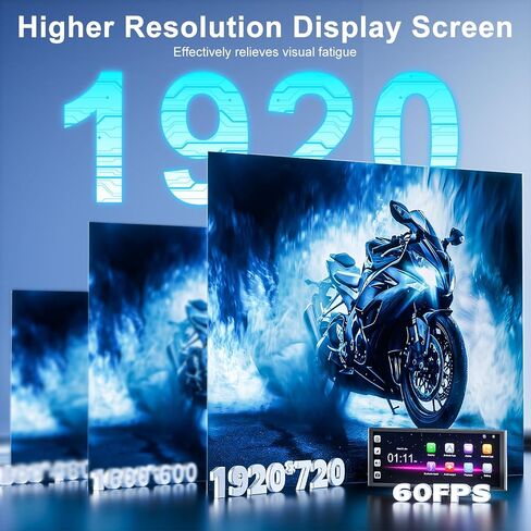 [11" Fully Laminated 60fps Touchscreen] -Accfly Wireless car Play Screen for Apple carplay &Android Auto, OTA Updates -HD Front Dashcam & Backup Camera, Car Stereo Radio/GPS Navigation/BT Audio in Kuwait