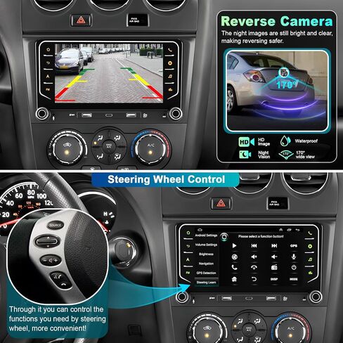Car Radio for Nissan Altima 2008 2009 2010 2011 2012(Manual and Auto AC) in Kuwait