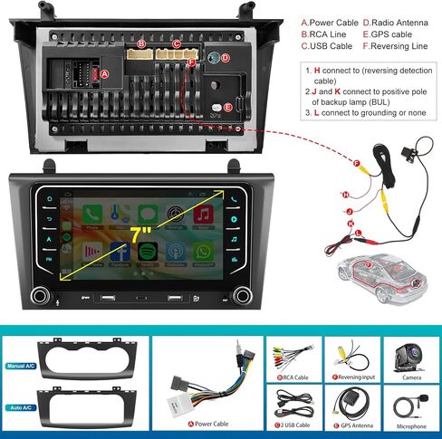 Car Radio for Nissan Altima 2008 2009 2010 2011 2012(Manual and Auto AC) in Kuwait
