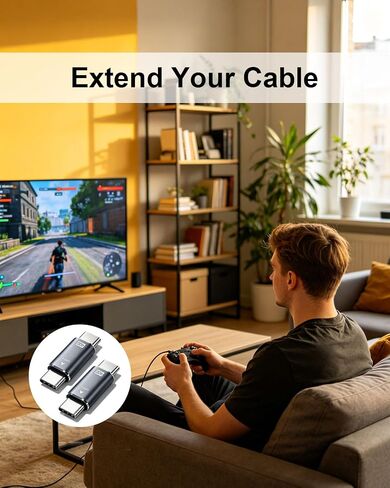 40Gbps 8K USB-C Male to Male Extension Coupler 2 Pack in Kuwait