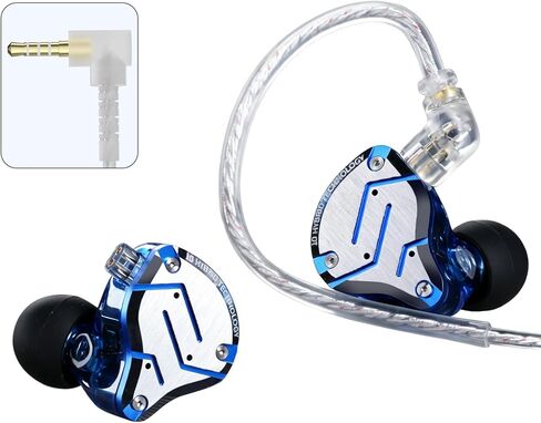KZ ZS10 Pro 5-Driver in-Ear Earphones with Mic, Sand Black in Saudi Arabia