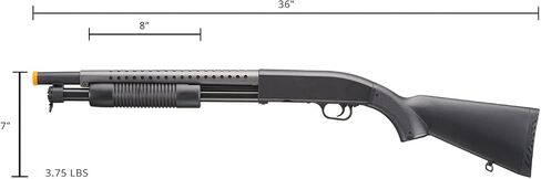 Pump Action Airsoft Shotgun with Full Metal/Steel Barrel 300 FPS (Airsoft Gun) in Kuwait