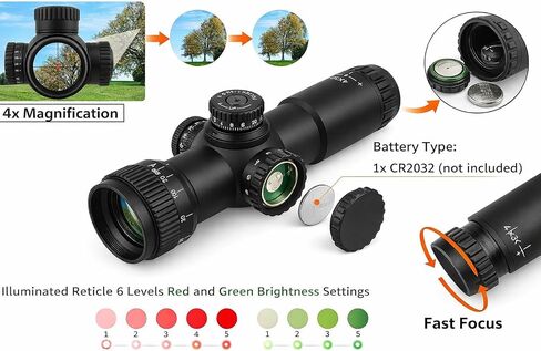 Gotical Combo of 3 | Picatinny Rail Mount for Savage Rascal Rifles with Ejection Port Cut-Out & 4x30 AO Compact Scope Objective Lens, Parallax Adjustable Focusable in Kuwait