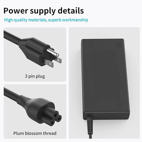 120W 19.5V 6.15A Laptop Charger 710415-001 Fit for HP USB-C Dock G5,USB-C/A Universal Dock G2 5TW13AA,Docking Statio Charger,Envy 15 17 Series L41856-001 Adapter Power Supply 4.5 * 3.0mm Blue Tip in Kuwait