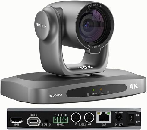 4K NDI PTZ Camera with 21X Optical Zoom, AI Auto Tracking, HDMI USB LAN PoE, Conference Room Camera for Church Live Streaming, Video Conference, OBS, vMix and Worship Services in Kuwait