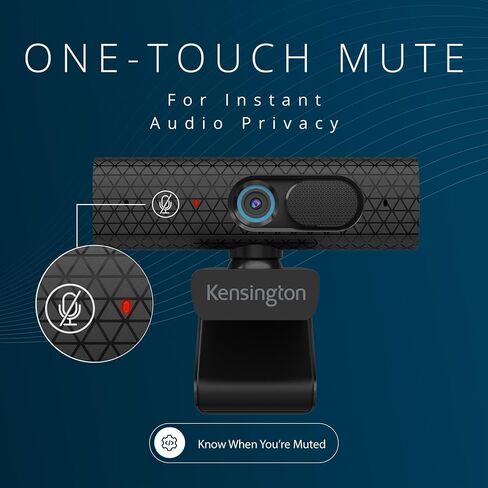 Kensington W3050 EQ 1080p Autofocus Webcam with Adjustable Field of View, Dual Microphones & Low‑Light Enhancement for Video Conferencing, Streaming & Online Meetings (K81172WW) in Kuwait