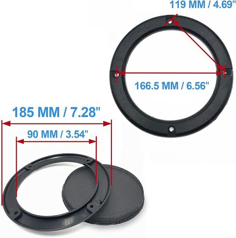 7" Car Speaker Grill Covers Mesh Woofer/Subwoofer Protector 2-Pack in Kuwait