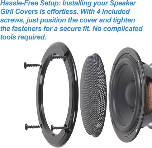 7" Car Speaker Grill Covers Mesh Woofer/Subwoofer Protector 2-Pack in Kuwait