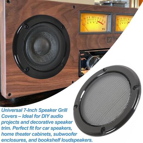 7" Car Speaker Grill Covers Mesh Woofer/Subwoofer Protector 2-Pack in Kuwait