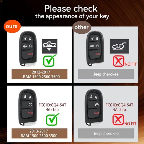 DIY Remote Key Fob Replacement for 2013-2017 RAM 1500 2500 3500 Truck in Kuwait