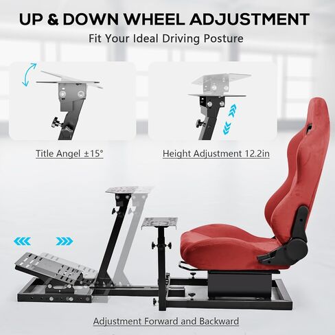 Anman F1 Racing Sim Cockpit with Seat for 8Nm Direct Drive Fully Adjustable in Kuwait