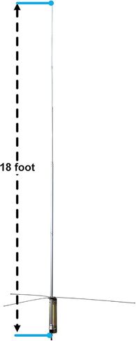 CB Station Antenna and 50ft RG58 Coaxial Cable Bundle, 27Mhz Outdoor CB Radio Antenna with Low-Loss PL259 UHF Male to Male Coax Cable, Perfect for Enhanced Signal Reception and Transmission in Kuwait