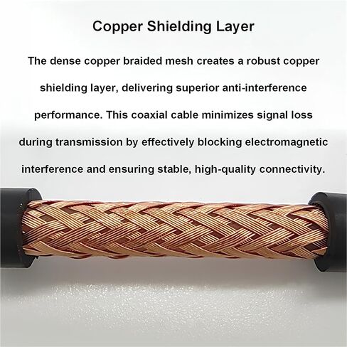 CB Station Antenna and 50ft RG58 Coaxial Cable Bundle, 27Mhz Outdoor CB Radio Antenna with Low-Loss PL259 UHF Male to Male Coax Cable, Perfect for Enhanced Signal Reception and Transmission in Kuwait