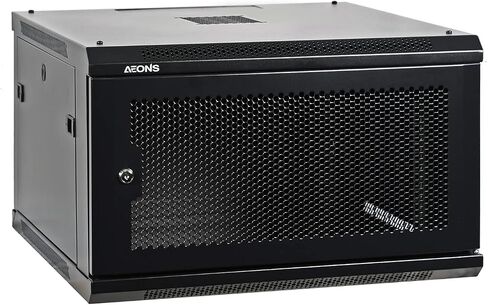 AEONS 6U Wall Mount Server Rack Cabinet with Lockable Mesh Door, 18" Depth in Kuwait