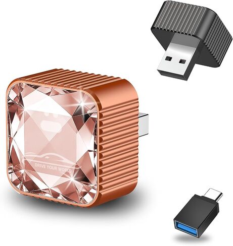 Wireless CarPlay Adapter for iPhone, Premium Glass Finish Design, 5s Auto-Connect, Mini Wireless CarPlay Dongle Compatible with Apple CarPlay, Plug & Play for Factory Wired Cars, Low Latency Coral in Saudi Arabia