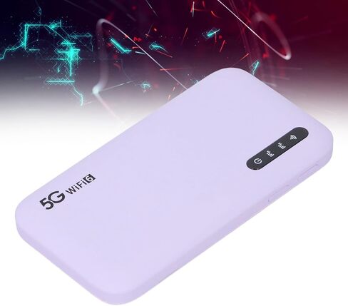 Robust 5G Mobile Hotspot WiFi6 Nano SIM Card Slot Support 16 Devices for Secure Connections Purple in Kuwait