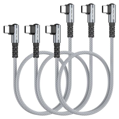 Right Angle USB C to USB C Cable 0.5FT 3Pack, Short 6 inch USB C Charger Cable 65W Fast Charging Cords for iPhone 15/16,Power Bank and USB Type C Devices in Kuwait