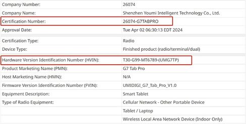 UMIDIGI Tablet 16GB RAM+256GB ROM G99 Octa-Core Android Tableta for Gaming,1920x1200 FHD IPS Display，8000mAh Battery,Global Unlocked Dual 4G,5G/2.4G WiFi, GPS, TF Expand Support Face Unlock in Kuwait