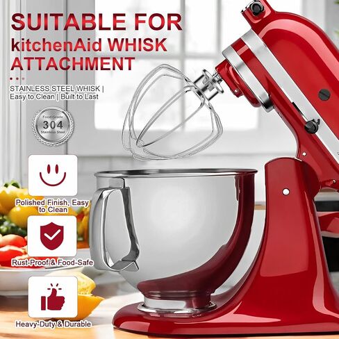 K45WW 6-Wire Whip Attachment for KitchenAid 4.5-5 Qt Tilt-Head Mixer in Saudi Arabia