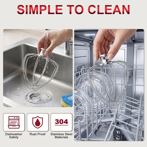 K45WW 6-Wire Whip Attachment for KitchenAid 4.5-5 Qt Tilt-Head Mixer in Saudi Arabia