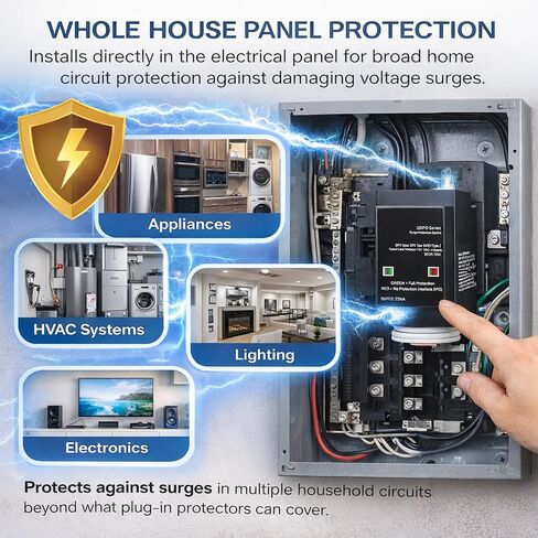 Replacement for Siemens QSPD2A035B Surge Protective Device, 35kA Whole House Indoor SPD Breaker for Electrical Panel, Compatible with Siemens EQ Ultimate ITE Gould Load Centers, 120/240V in Kuwait