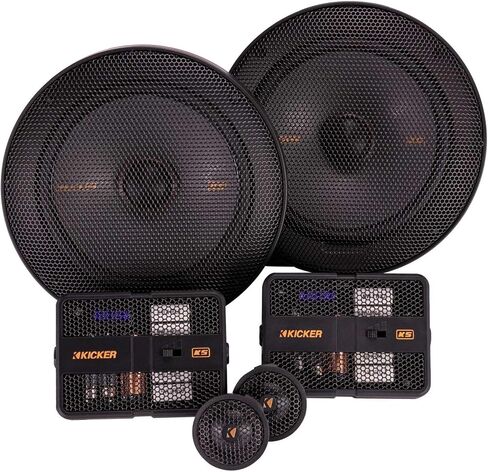 KICKER KS Component and 6x9 Speakers with KEY200.4 DSP Amp in Kuwait