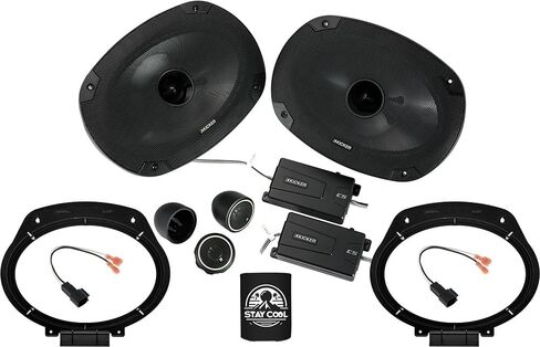 KICKER Front Door 6x9 Speakers Kit for Chevrolet Camaro 2016-2024 Upgrade Kit - Pair of CS Series 6x9 Inch Component Speakers with Adapters and Harnesses - CSS69, 46CSS694 in Kuwait