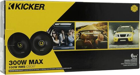 Kicker 46CSC674 CS-Series CSC67 6.75" 6-3/4 Coaxial Speakers 4 (Renewed) in Kuwait