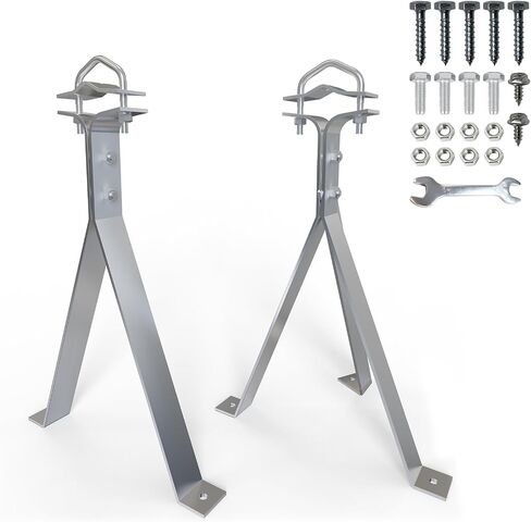 12" Heavy-Duty Antenna Mast, Antenna Wall Mount, Windproof Antenna Mounting Bracket for TV Antenna Mast (3-Leg + 2-Leg) in Saudi Arabia