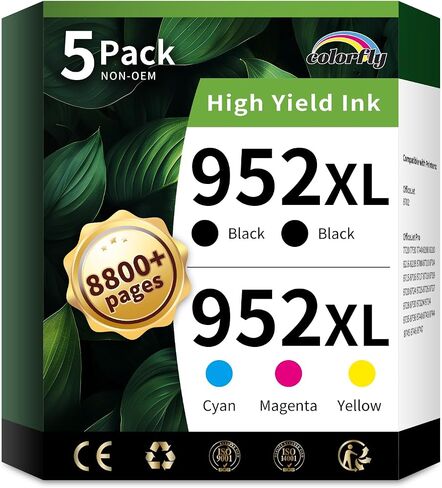 colorfly 952XL Ink Cartridges Combo Pack Replacement for HP952XL (5-Pack) in Saudi Arabia