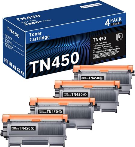 TN450 Black High Yield Toner Cartridge Compatible Brother TN450(2pack) in Saudi Arabia