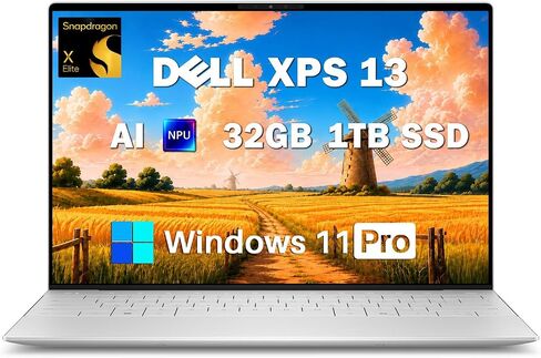 Dell XPS 13 9345 AI Laptop, Snapdragon X Elite, 32GB LPDDR5X, 1TB SSD in Kuwait
