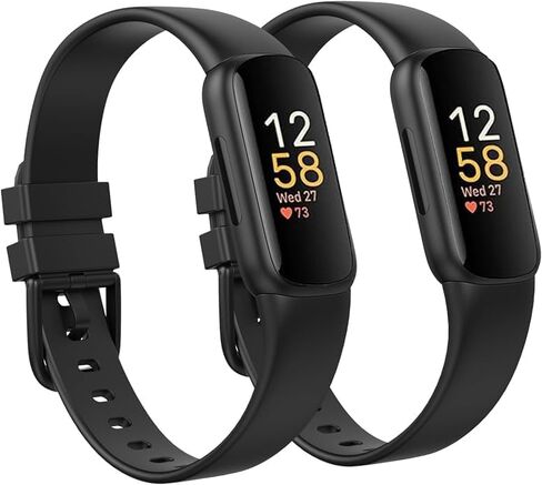 2 Pack Sweatproof Waterproof Bands Compatible with Fitbit Inspire 3 Bands in Kuwait