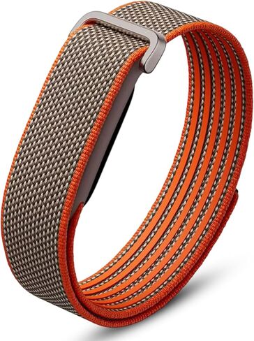 DADO Woven Nylon Loop Band Compatible with Google Fitbit Air, Stretchy Breathable Sport Strap, Adjustable Elastic Replacement Wristband with Metal Buckle for Men Women in Kuwait