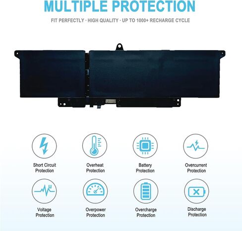 55Wh VMV83 Replacement Laptop Battery for Dell Pro 16 Plus PB16250 PB16255 PC16250 / Pro 14 Plus PB14250 PB14255 PC14250 / Pro 13 Plus PB13250 Series CGR6V 001WEF VMV83 0MNK2F 060GY0 0M9HTK 0RF5VP in Kuwait