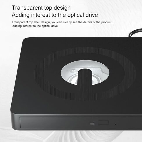 External DVD Drive, USB 3.0 Type C CD DVD RW Player with Plug and Play, for Laptop Desktop PC OS in Kuwait