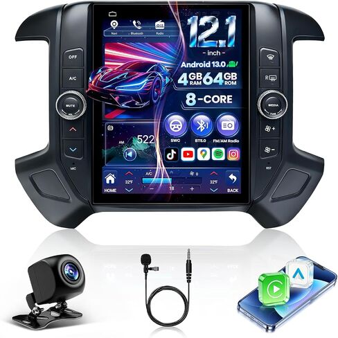 12.1" 8Core 4+64GB Radio Upgrade for Chevy Silverado GMC Sierra 2014-2018 in Kuwait
