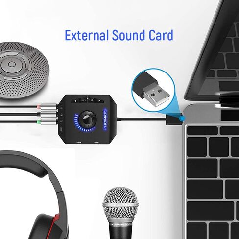 Plug&Play Computer PC Laptop 7.1 External Sound Card Audio Stereo Sound Adapter in Kuwait