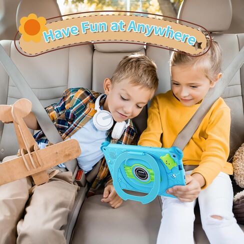 zcobro Kids Tablet Toddler 7 inch Kids Learning Tablet 32GB WiFi Tablets with Shockproof Case, YouTube, GMS, Parental Control, Dual Camera for Boys Girls Preinstalled Educational Games, Blue in Kuwait