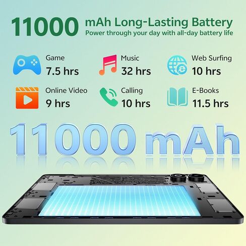 SVITOO 13 Inch Android 16 Tablet with WiFi, 2K Display, 40GB RAM, 128GB Storage Expandable, Octa-Core Processor, Bluetooth, USB-C Fast Charging, Protective Case,Space Gray in Kuwait