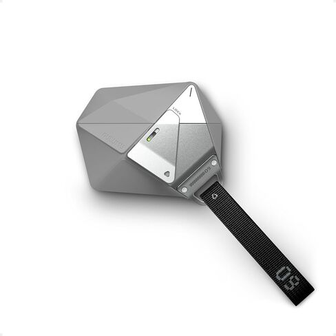 Aulumu A09 Geometric AirPods Pro 2 Case [2nd/1st Generation] with Lock | Protective Cover with Nylon Buckle | Alloy Armour | Compatible with Apple AirPods Pro(2023/2022/2019) - Gray in Kuwait