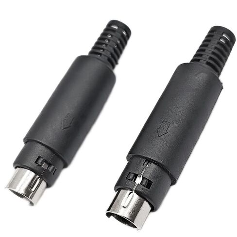 4PCS S-Video 3 Pin DIN Male Socket Mini DIN Connector in Saudi Arabia