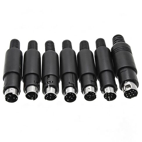 4PCS S-Video 3 Pin DIN Male Socket Mini DIN Connector in Saudi Arabia