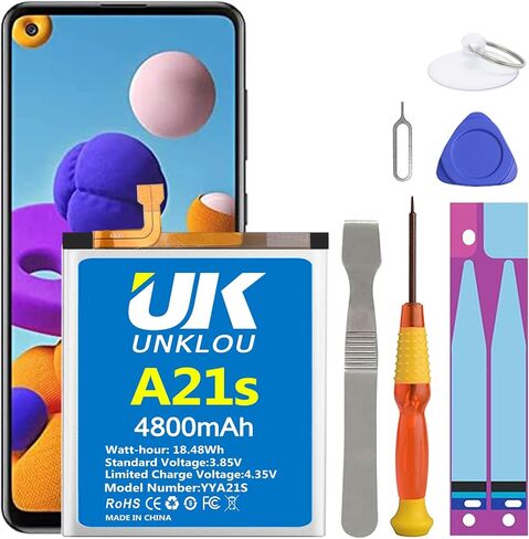 Galaxy A11 Battery, [Upgraded] 4800mAh Li-Polymer HQ-70N Replacement Battery for Samsung Galaxy A11 A115F SM-A115M SM-A115U with Repair Tool Kit [24 Month Service] in Kuwait