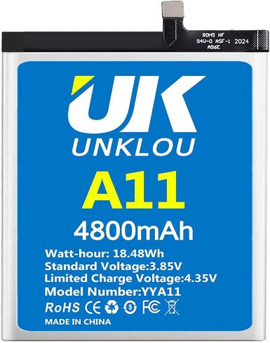 Galaxy A11 Battery, [Upgraded] 4800mAh Li-Polymer HQ-70N Replacement Battery for Samsung Galaxy A11 A115F SM-A115M SM-A115U with Repair Tool Kit [24 Month Service] in Saudi Arabia
